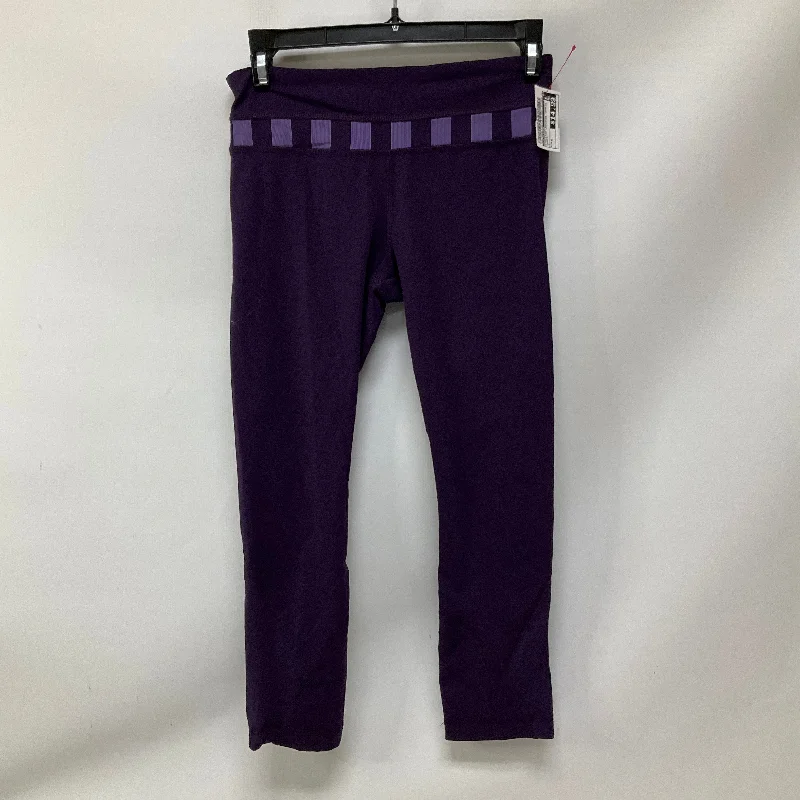 Athletic Leggings Capris By Lululemon In Purple, Size: 4