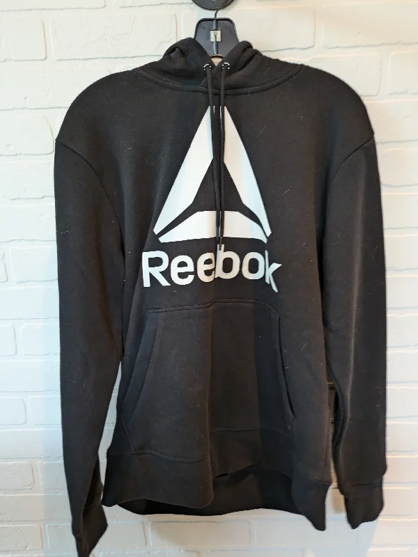 Black Athletic Sweatshirt Hoodie Reebok, Size S