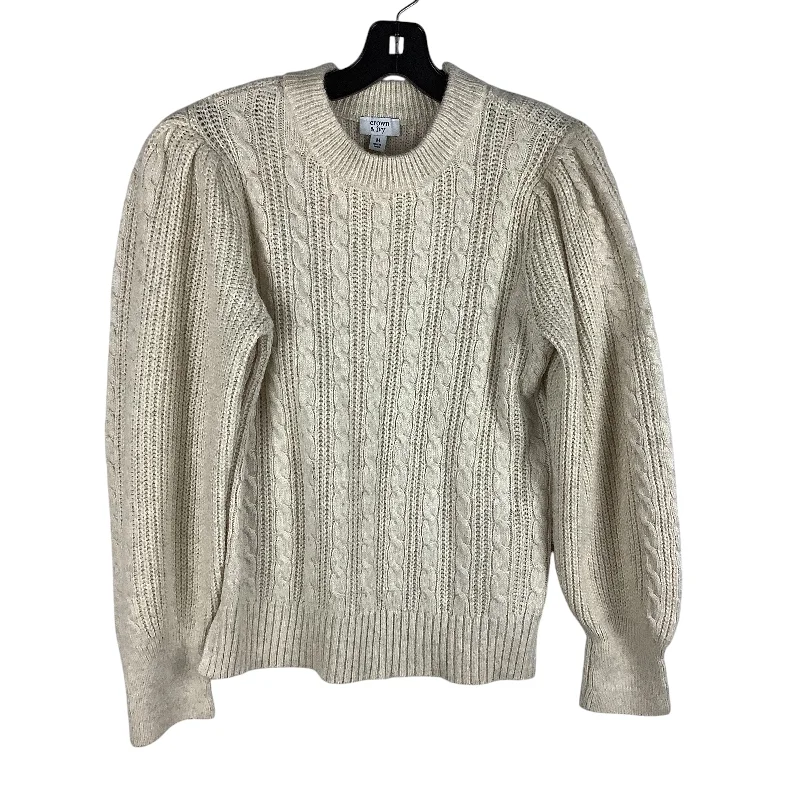 Sweater By Crown And Ivy In Cream, Size: M