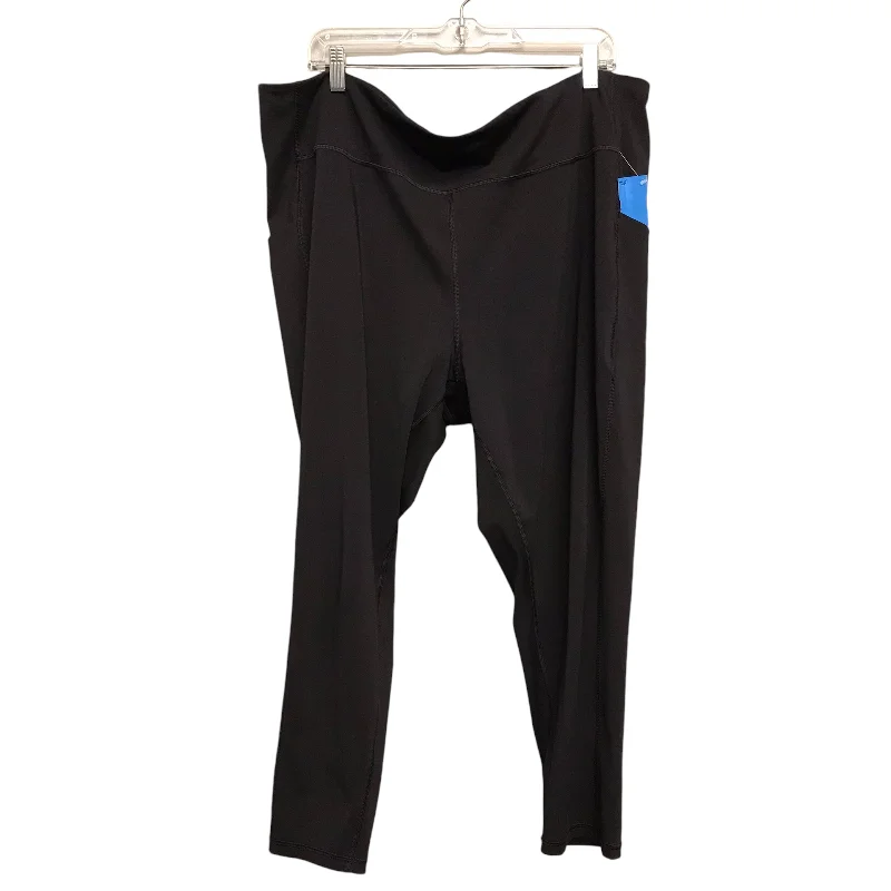 Athletic Leggings By Tek Gear In Black, Size:3X