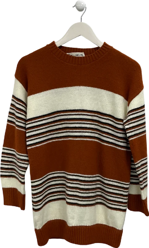 Garland Brown Striped Jumper UK S/M