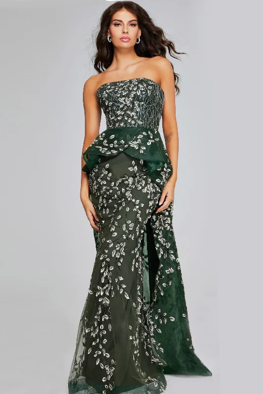 Jovani 37599 Long Mermaid Foral Evening Prom Dress