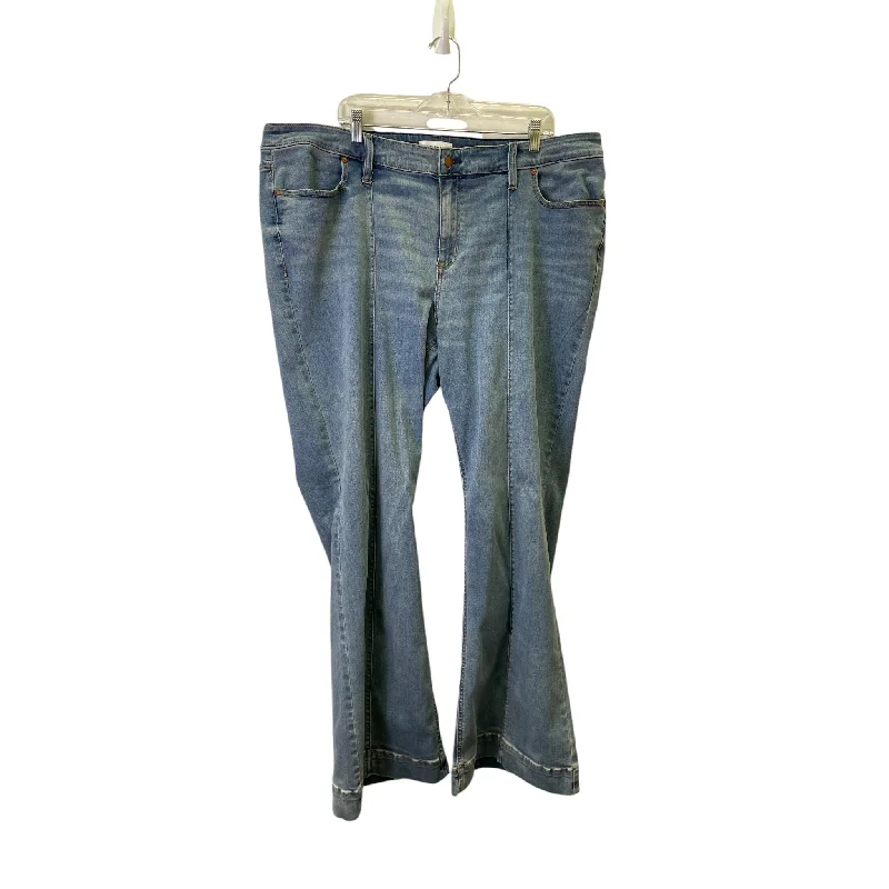 Jeans Wide Leg By Lane Bryant In Blue Denim, Size:24