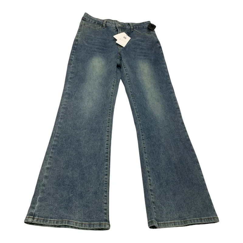 Jeans Boot Cut By Dazy In Blue Denim, Size: Xl