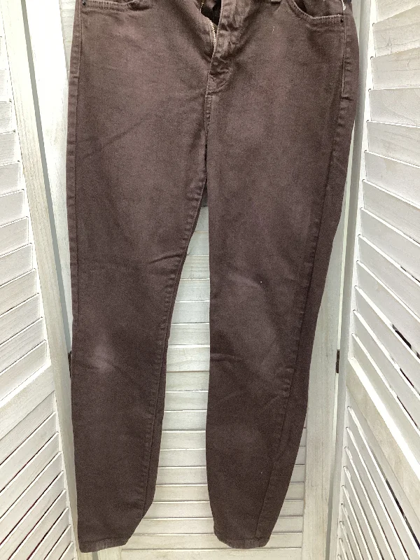 Jeans Skinny By Clothes Mentor In Brown Denim, Size: 4