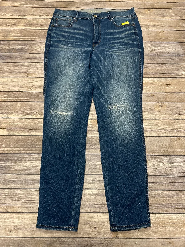 Jeans Skinny By White House Black Market In Blue Denim, Size: 12