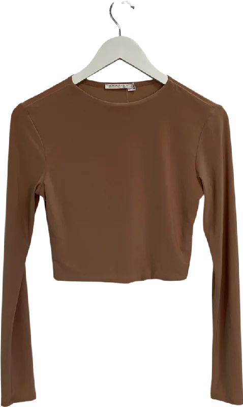 Amazing London Beige Long Sleeve Top UK S/M