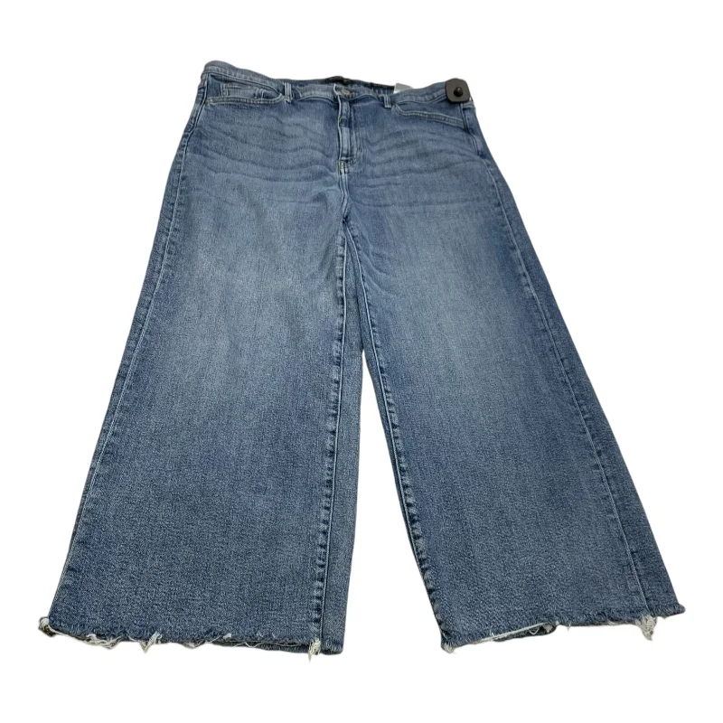 Jeans Wide Leg By Banana Republic In Blue Denim, Size: 16