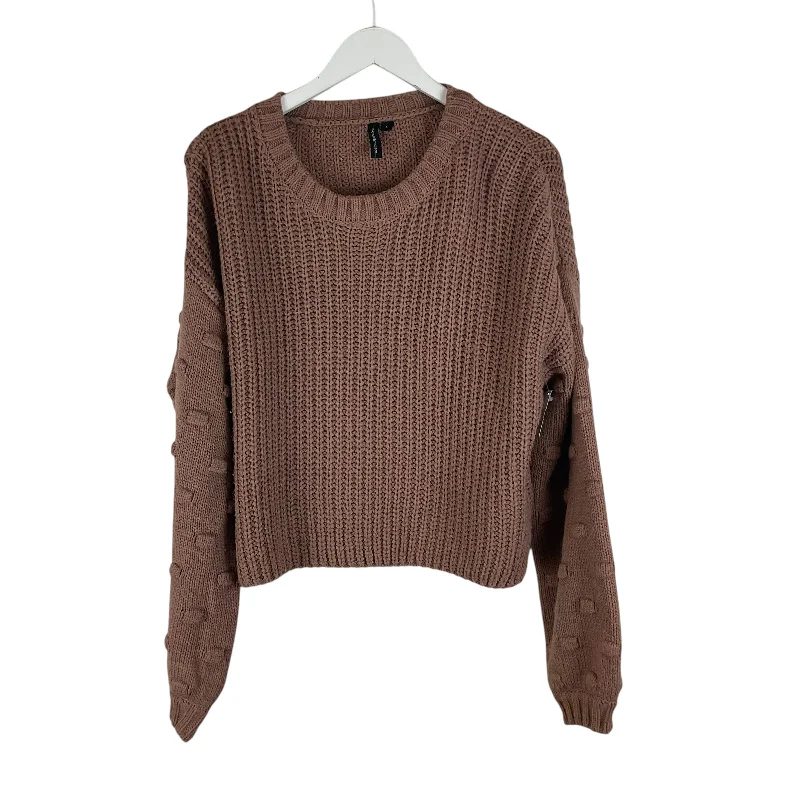 Sweater By Clothes Mentor In Brown, Size: L