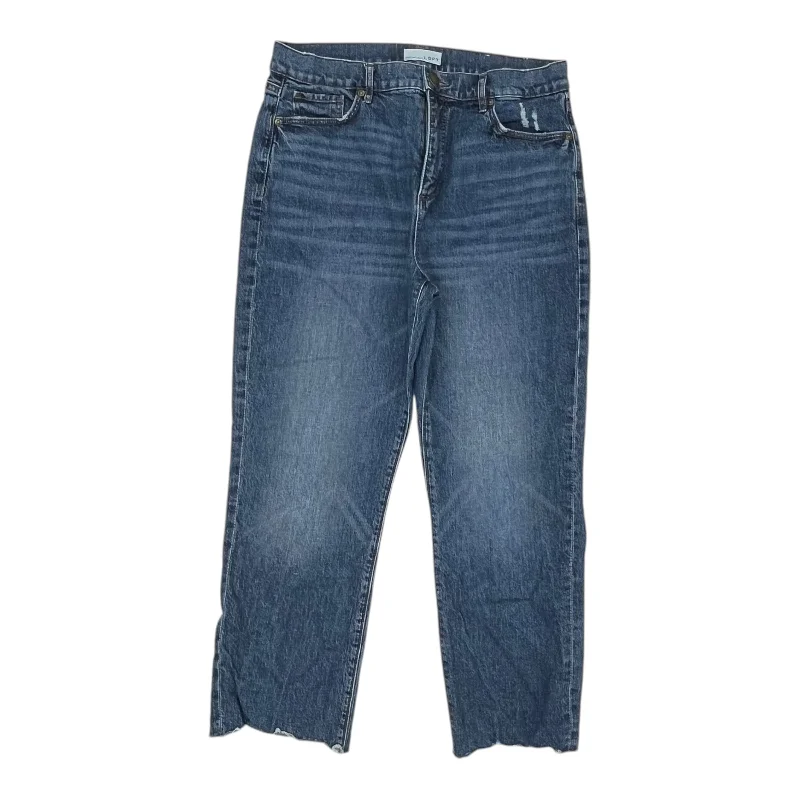 Jeans Cropped By Loft In Blue Denim, Size:10