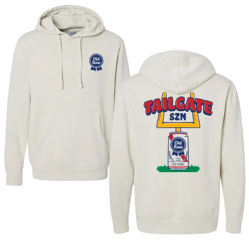 Ribbon Beer Tailgate SZN Pigment Dyed Premium Hoodie