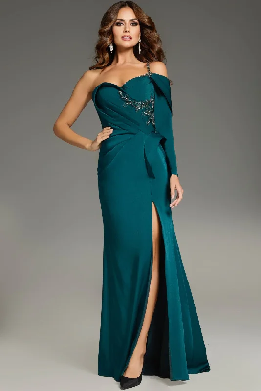 Jovani 37566 Fitted Long Formal Beaded Evening Dress