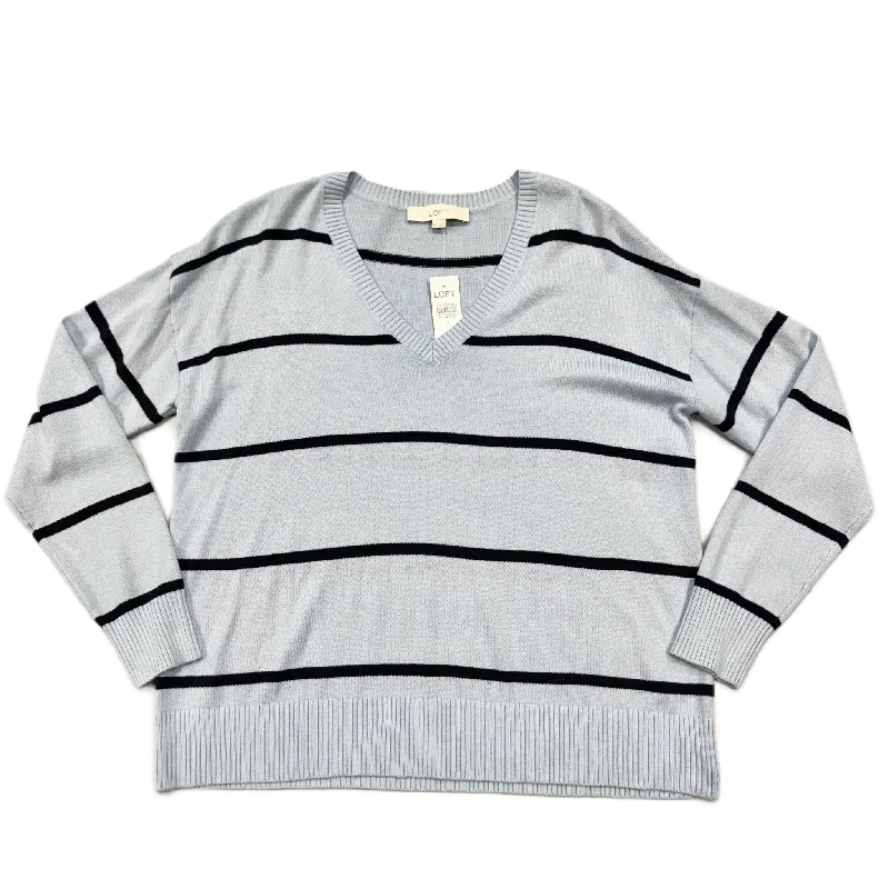 Sweater By Loft In Striped Pattern, Size: M