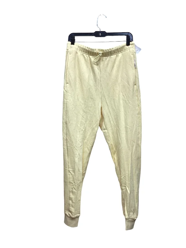 Athletic Pants By Adidas In Yellow, Size: M