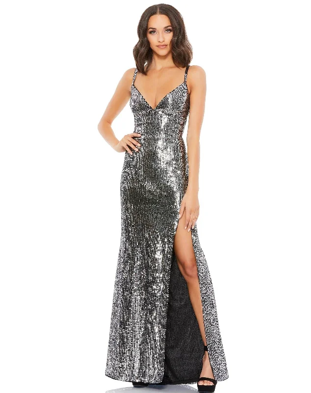 Mac Duggal 93576 Spaghetti Strap Prom Long Dress