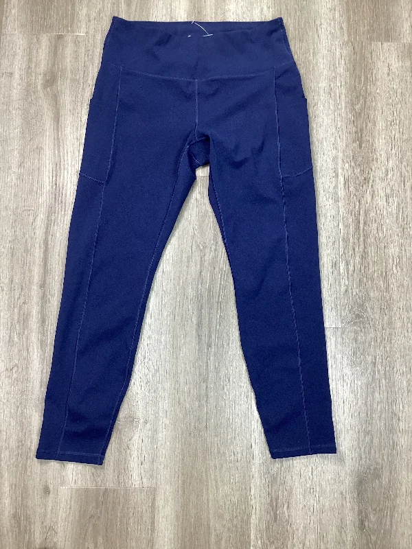 Athletic Leggings By Clothes Mentor In Navy, Size: Xl