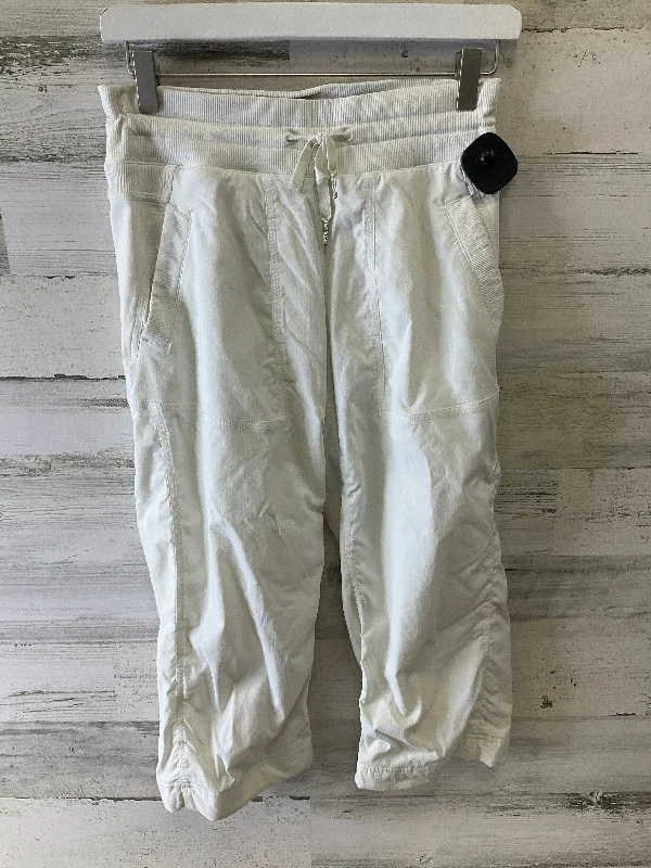 Athletic Capris By Lululemon In White, Size: 4