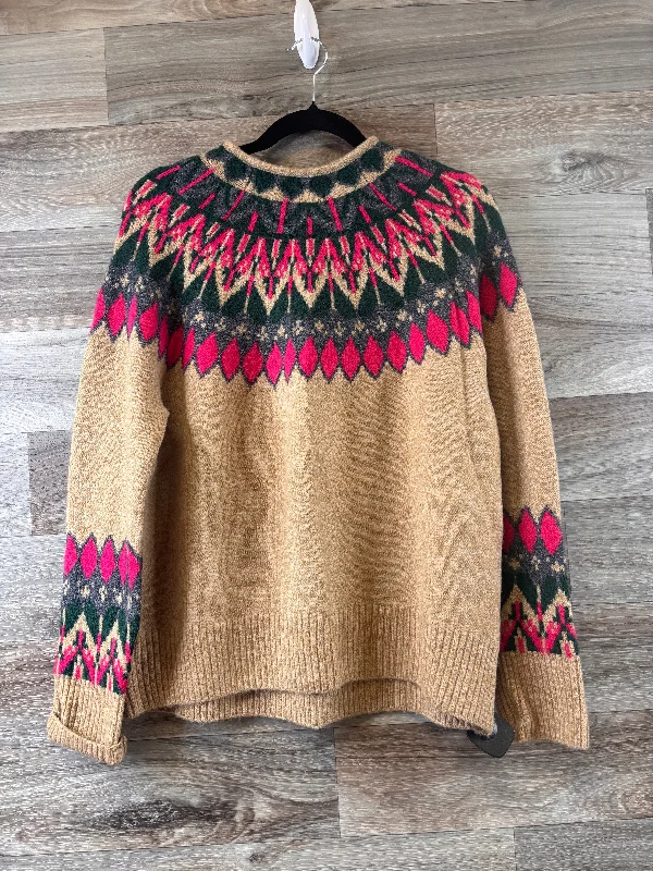 Sweater By Vince Camuto In Green & Tan, Size: Xs