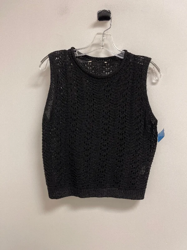 Sweater Short Sleeve By Clothes Mentor In Black, Size: S