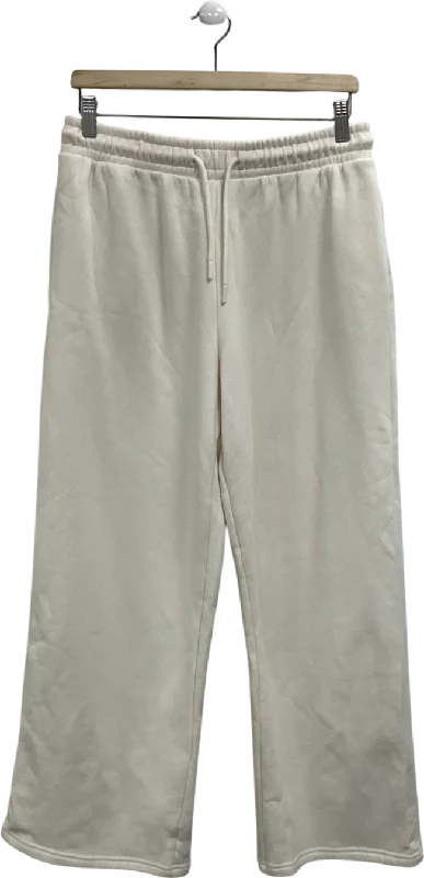 New Look Cream Wide Leg Joggers UK 12