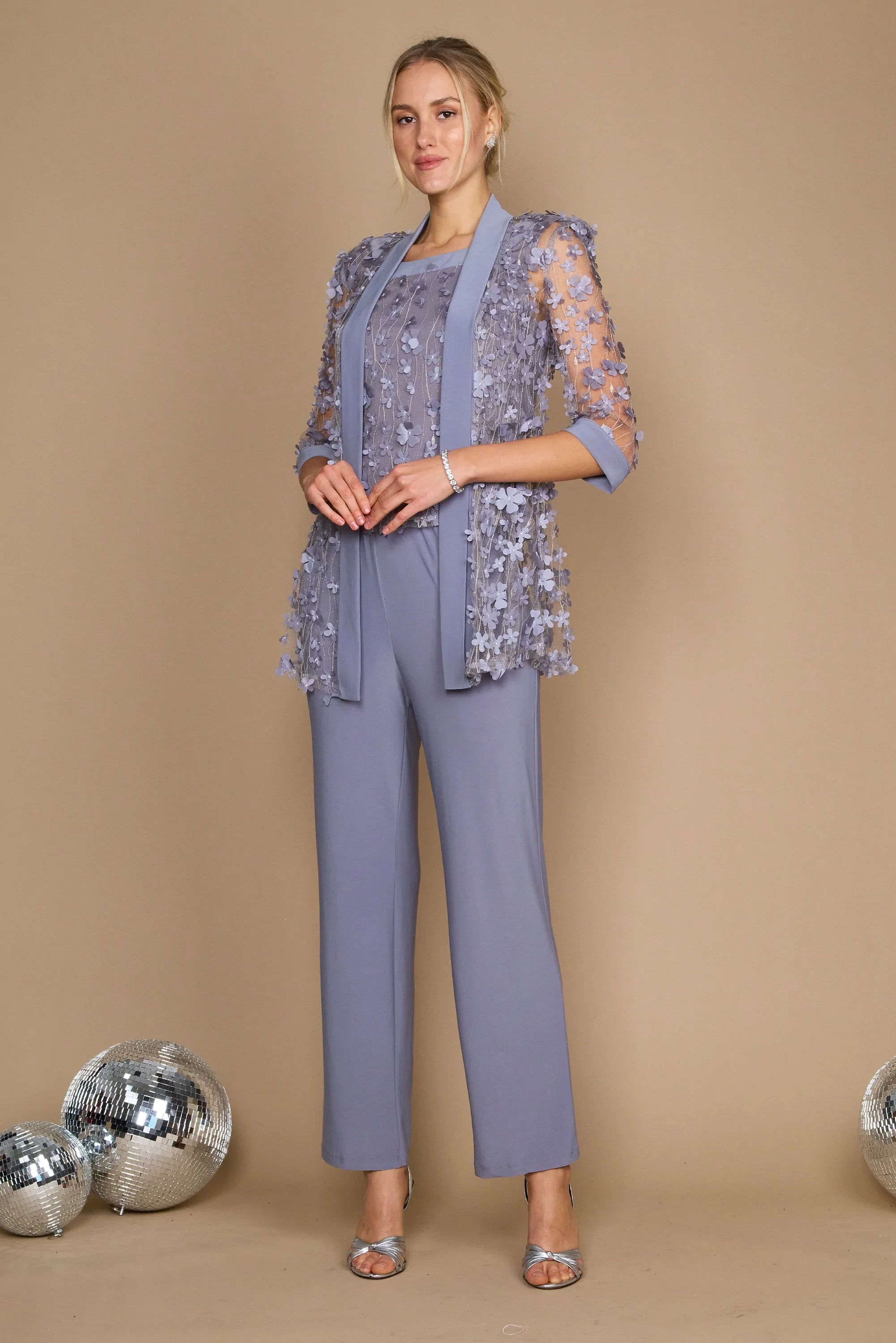 R&M Richards 9462P Long Petite Formal Pant Set Sale