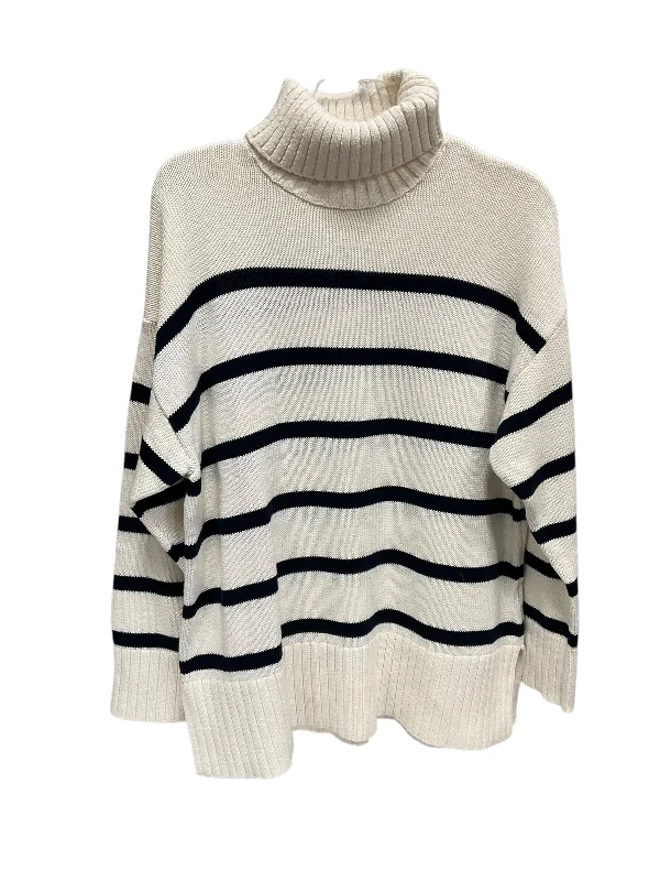 Sweater By Old Navy In Blue & Cream, Size: L