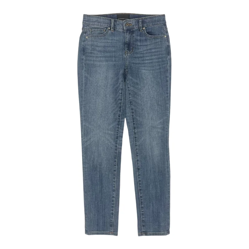 Jeans Straight By White House Black Market In Blue Denim, Size:0