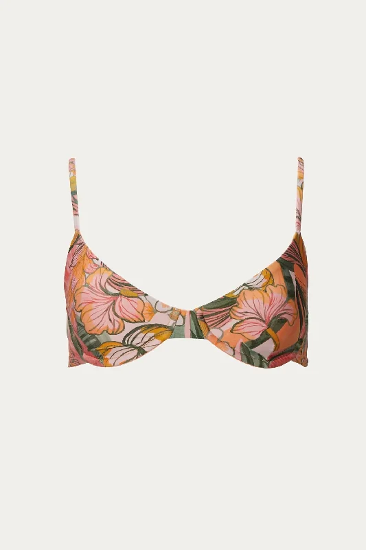 Camilla Top In Tropical Floral