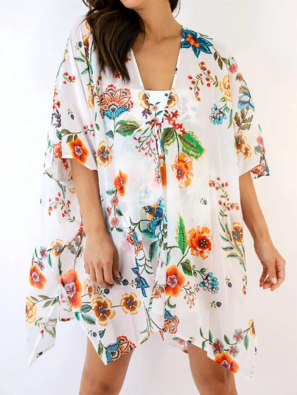 Ardella Cover Up Kimono In Multi