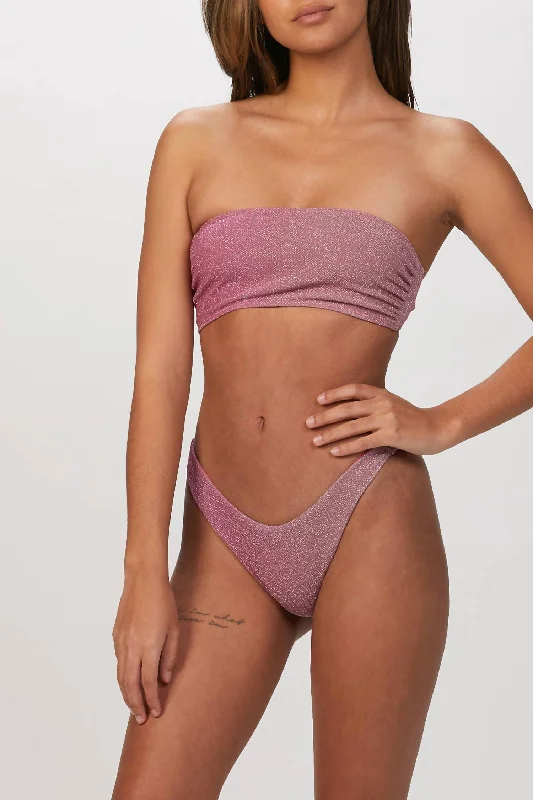 Kelsey Top In Pink Shine Ombre