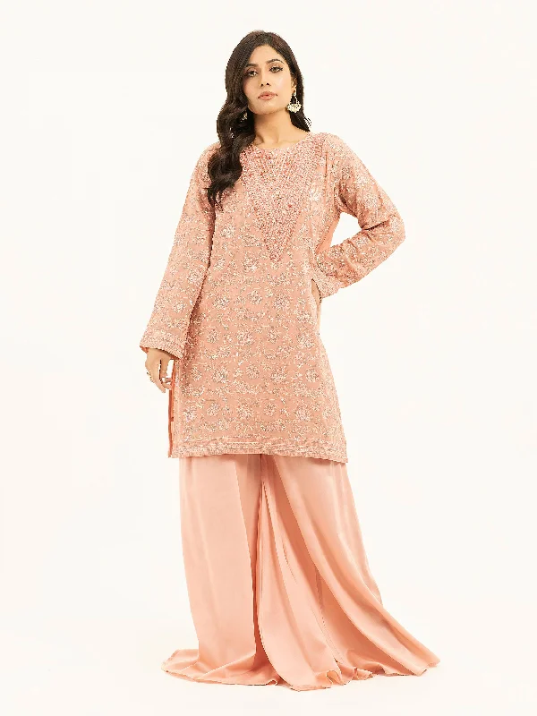 2 Piece Chiffon Suit-Embroidered (Pret)