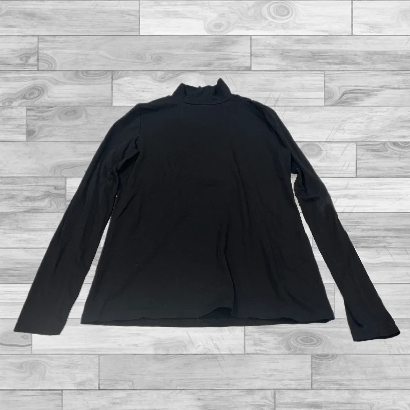 Top Long Sleeve By Loft In Black, Size: M