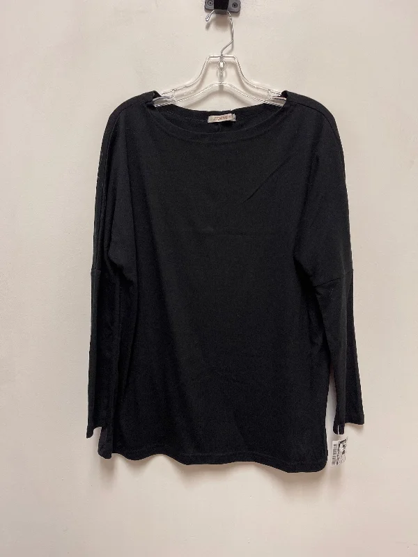 Top Long Sleeve Basic By Clothes Mentor In Black, Size: S