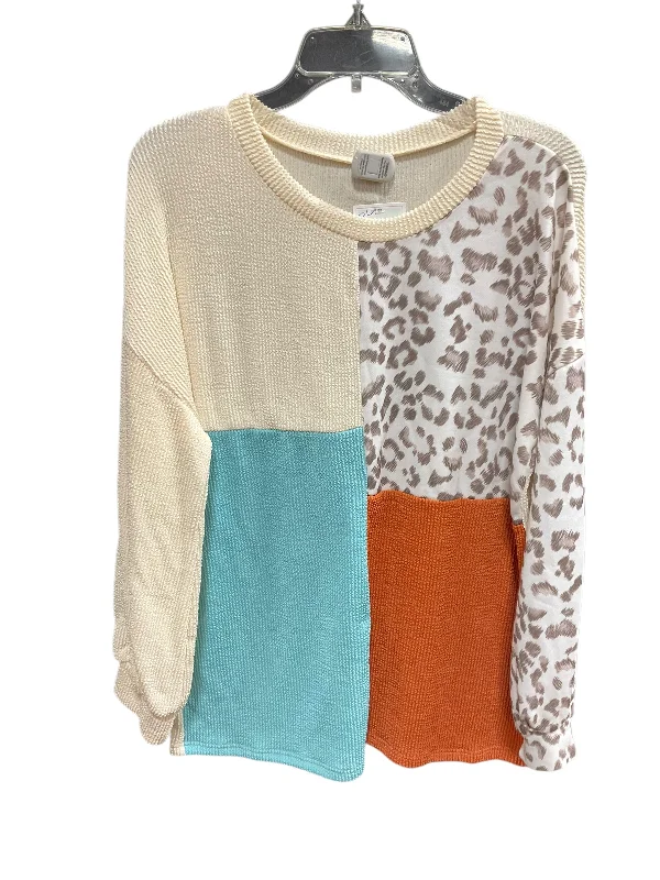 Top Long Sleeve By Clothes Mentor In Animal Print, Size: L