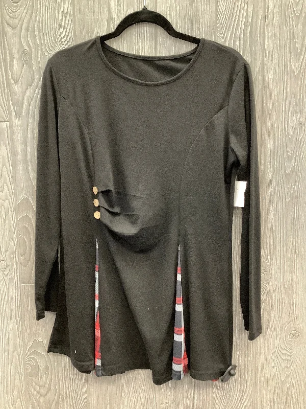 Top Long Sleeve By Clothes Mentor In Black, Size: 2x