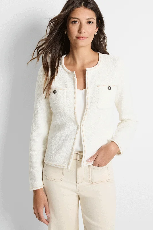 NIC+ZOE Stitch Trim Knit Jacket