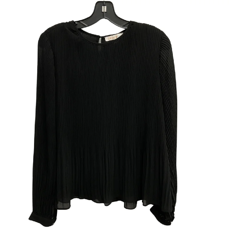 Top Long Sleeve By Clothes Mentor In Black, Size: S