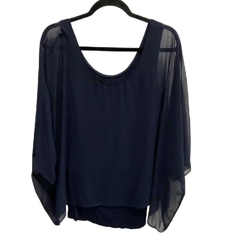 Top 3/4 Sleeve By White House Black Market In Navy, Size: S