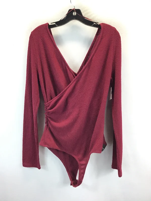 Top Long Sleeve By Astr The Label In Red, Size: Xl