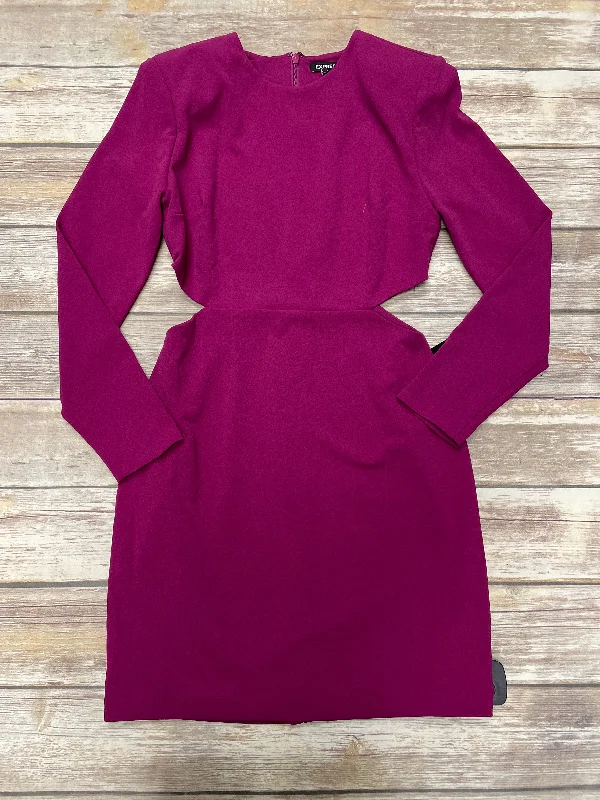 Dress Work By Express In Purple, Size: S