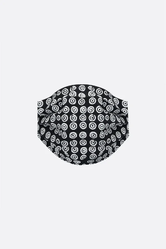 signature circle print fabric fasce mask