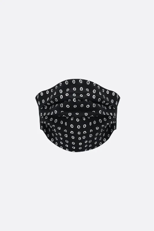 signature circles print fabric face mask