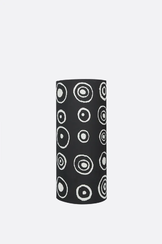 coated ceramic cylindrical vase