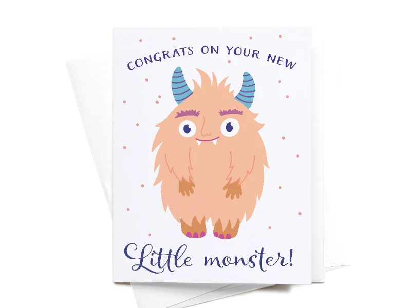 Congrats on Your Little Monster Greeting Card - RS