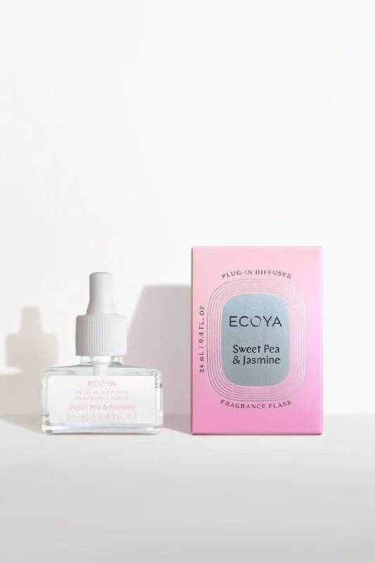 Ecoya Plug In Diffuser Fragrance Flask - Sweet Pea & Jasmine