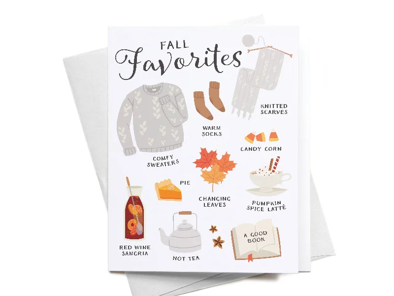 Fall Favorites Greeting Card - HS