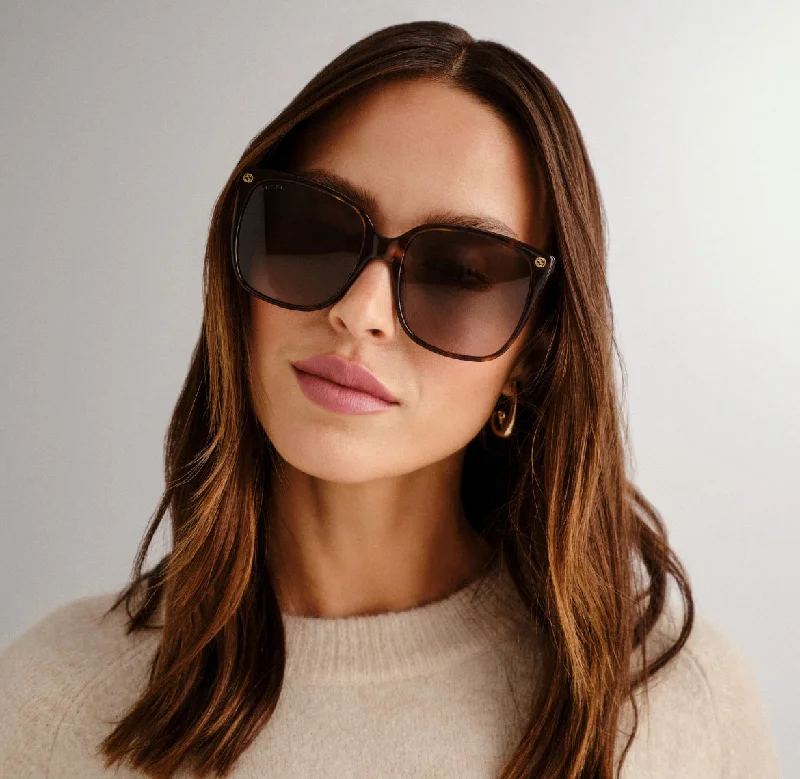 Gucci GG0022S Sunglasses - Havana-Havana