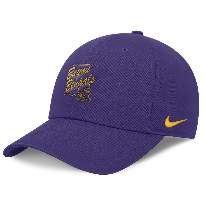 LSU Tigers Nike Cap Dri-Fit Club Structured Swoosh