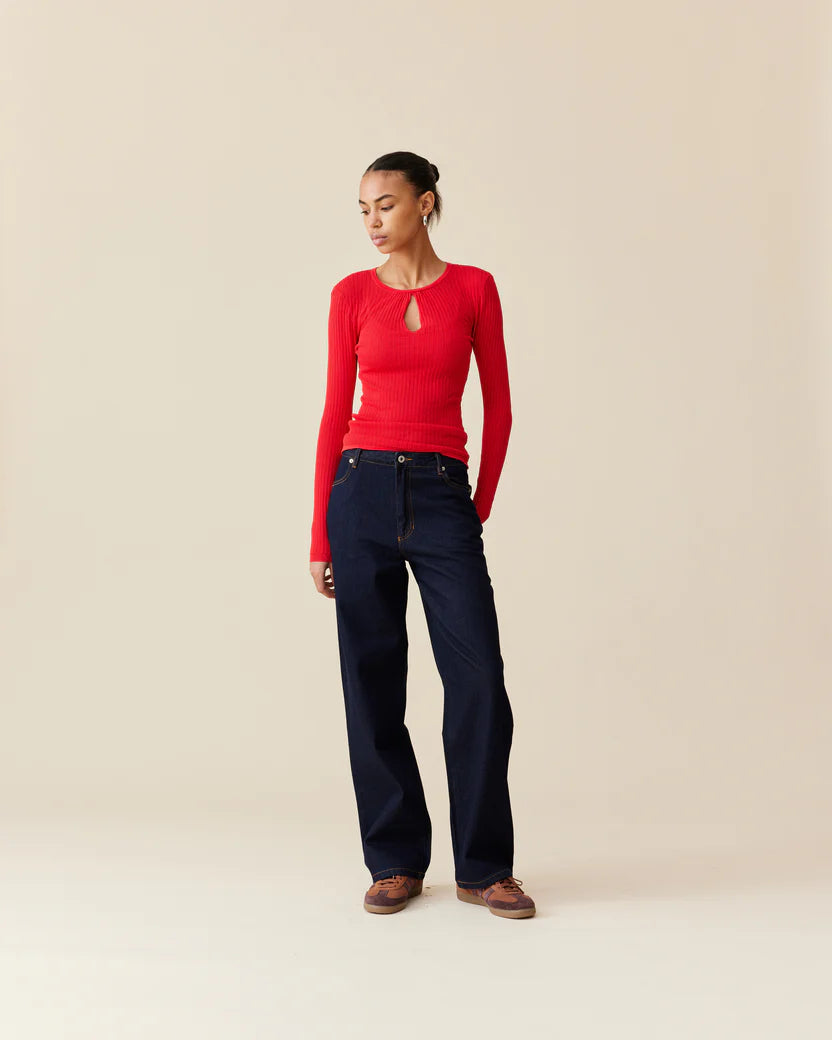 Ruby Wren Knit Long sleeve - Cherry