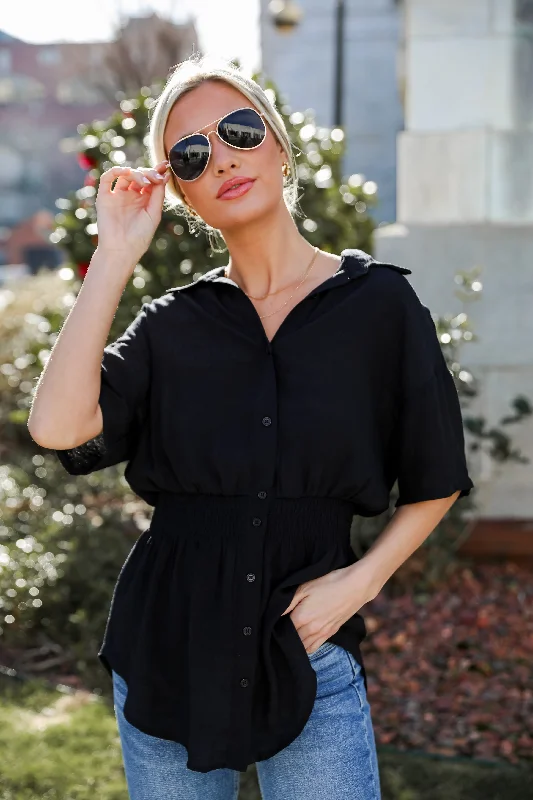 FINAL SALE - Dakota Peplum Blouse - DU DEAL